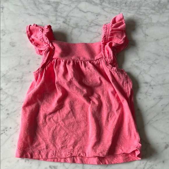 Carters size 2T Pink Ruffled Kids Top - Picture 3 of 3
